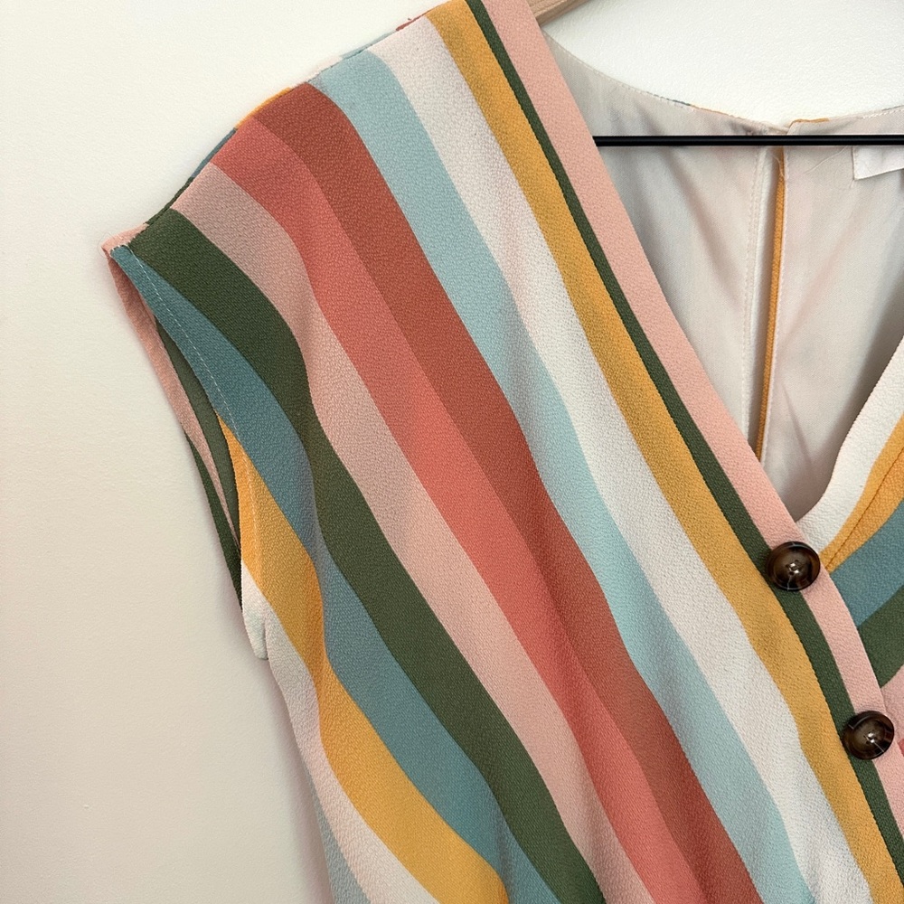 June & Hudson Multicolor Striped Top